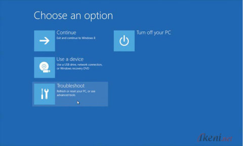 Windows 8 Choose an option