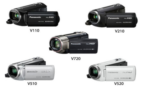 Panasonic HC-V720, HC-V520, HC-V510, HC-V210, HC-V110