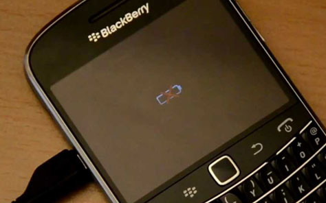 Baterai BlackBerry Error Tanda Silang Merah