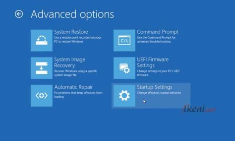 Windows 8.1 Startup Settings