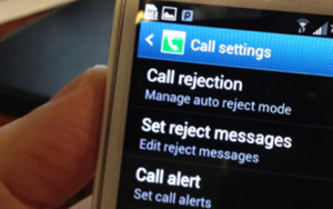 Samsung GS4 Call rejection