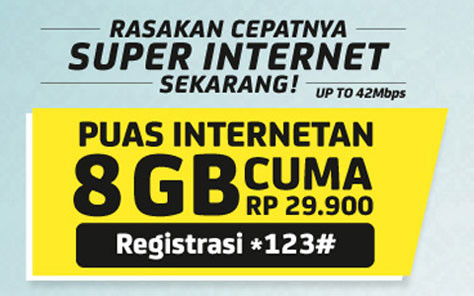 super Internet im3 8GB