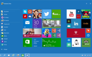 Continuum Start Screen Windows 10