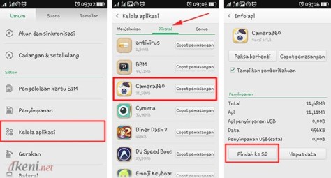 Memindahkan App Android OPPO ke Kartu SD