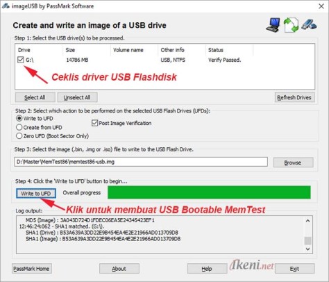 Create USB Bootable MemTest