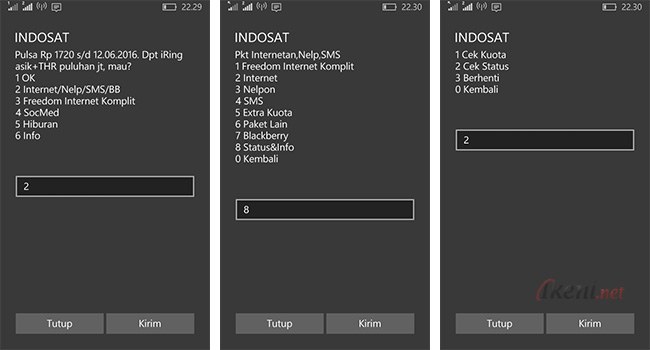 Cara Cek Kuota dan Masa Aktif Paket Internet Indosat IM3 atau Mentari