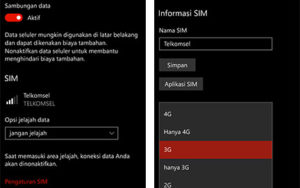Setting 3G Only Lumia Windows 10 Mobile