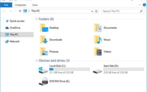 File Explorer Partisi di Windows