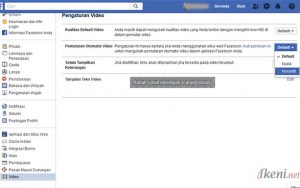 Setting Autoplay Video Facebook Web